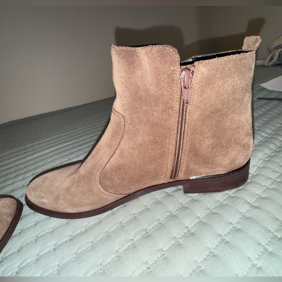 Marc Fisher Brown Suede Ankle Boots - Picture 6 of 13